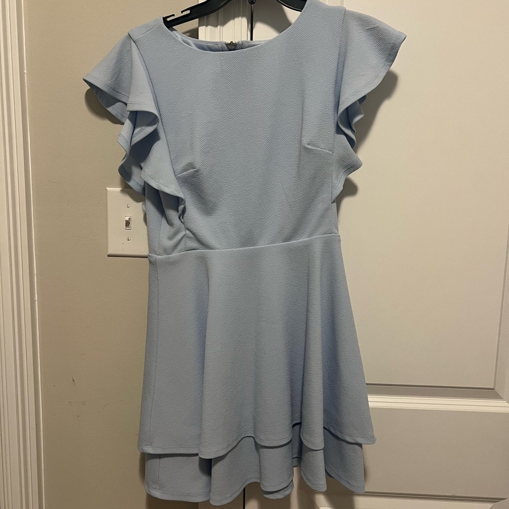 Elegant Blue Midi Dress